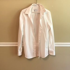 White Calvin Klein Button Down